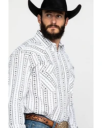 Rough Stock by Panhandle Men's Kaibab Southwestern Print Long Sleeve Western Shirt