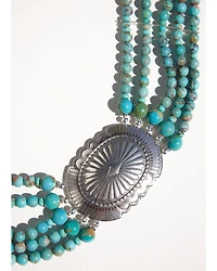 Paige Wallace Women's Turquoise Concho Choker Necklace