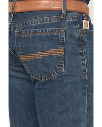 Cinch Men's Ian Dark Wash Slim Bootcut Rigid Denim Jeans