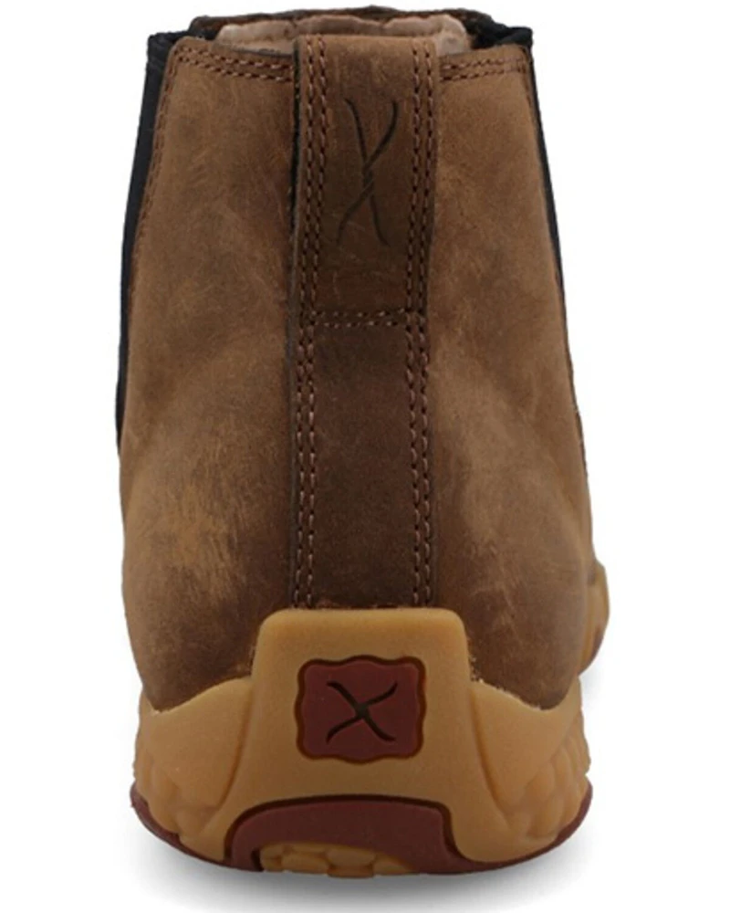Twisted X Women's 4" Work Chelsea Driving Moc Shoes - Toe