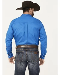 Cody James Men's Basic Twill Long Sleeve Button-Down Performance Western Shirt - Tall