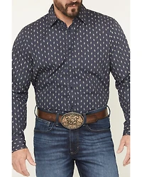 Gibson Trading Co Men's Zig Zag Geo Print Long Sleeve Button-Down Western Shirt