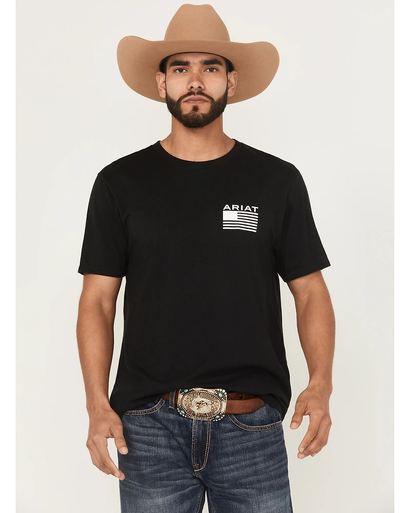 Ariat Men's Freedom Stripe Short Sleeve Graphic T-Shirt