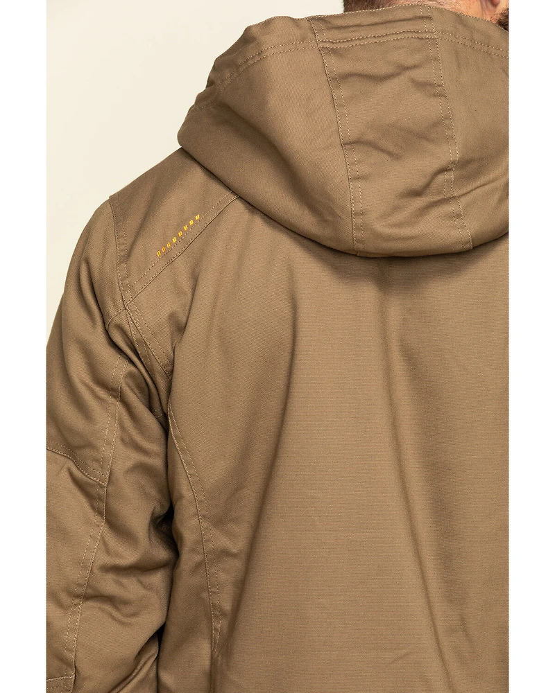 Ariat Men's Field Khaki Rebar Duracanvas Hooded Work Jacket