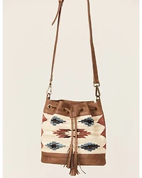 Shyanne Women's Summer Moon Southwestern Bucket Crossbody Bag