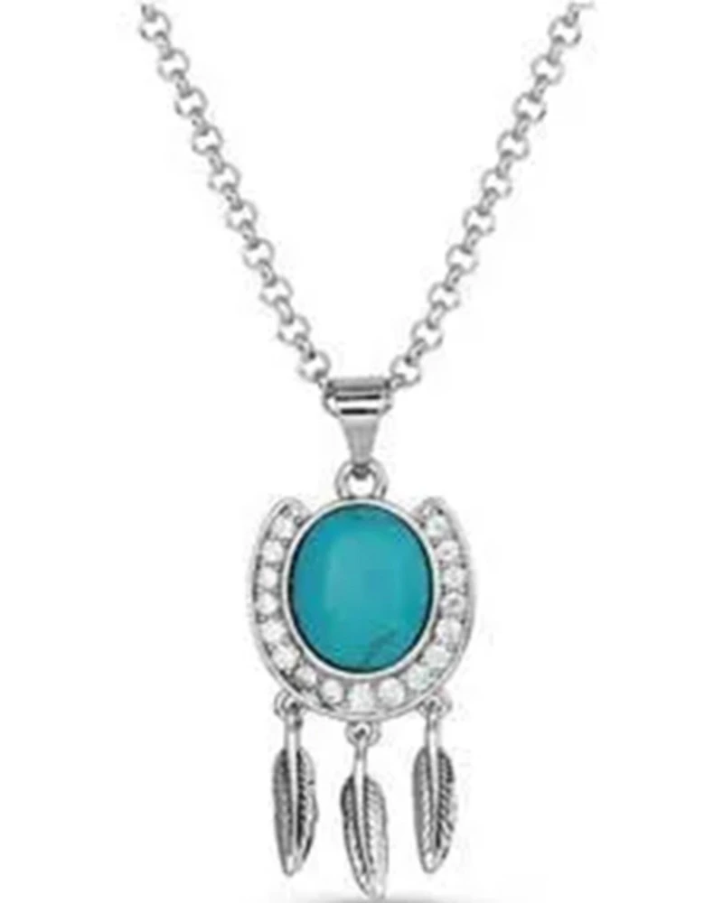 Montana Silversmiths Women's Catching Luck Horseshoe Necklace
