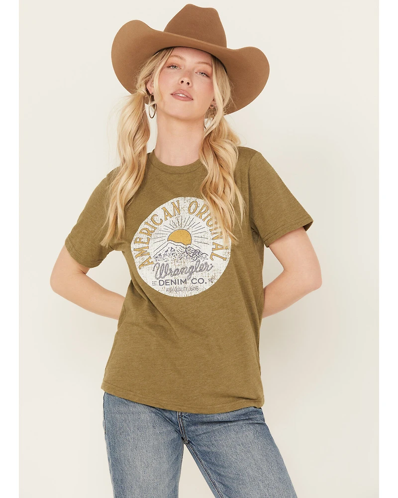 Wrangler Retro Women's Denim Co. Sun Short Sleeve Graphic Tee