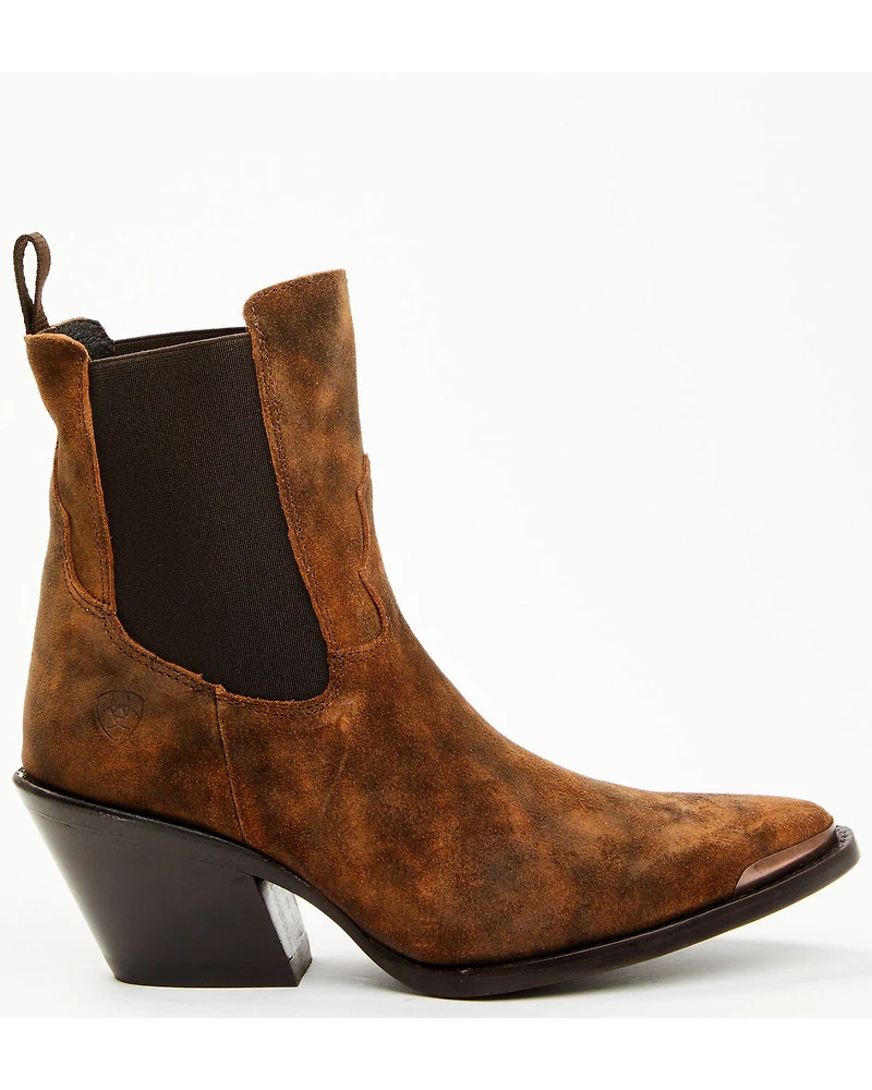 Ariat Women's Shiloh Suede Booties - Round Toe