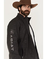 Ariat Men's Phantom Embossed Southwestern Print Logo 2.0 Softshell Jacket