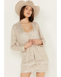 Sadie & Sage Women's Campion Disco Inferno Sequins Blazer
