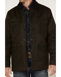 Cody James Men's Road Dust Washed Oil Skin Long Jacket
