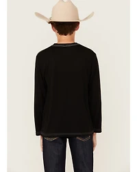 Cowboy Hardware Boys' Triple Barb Ghost Long Sleeve Graphic T-Shirt