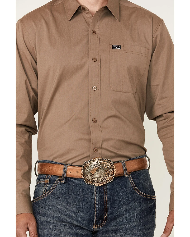 Kimes Ranch Men's Linville Long Sleeve Button-Down Performance Western Shirt
