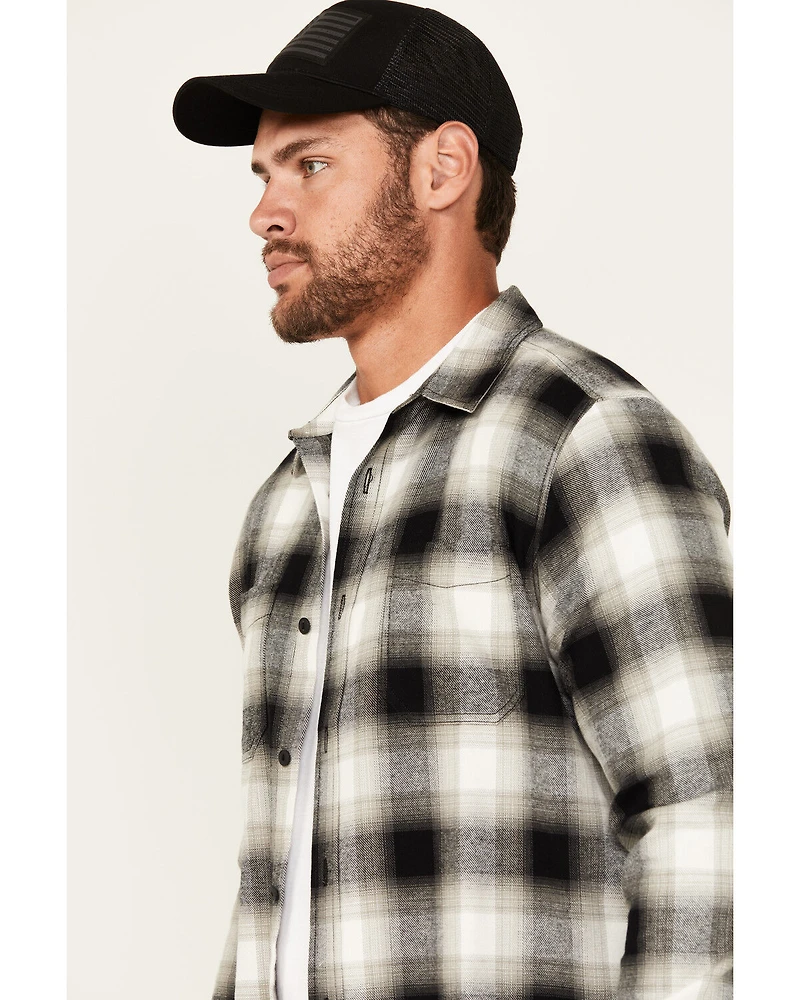 Brothers and Sons Men's Jay Plaid Print Long Sleeve Button-Down Western Shirt