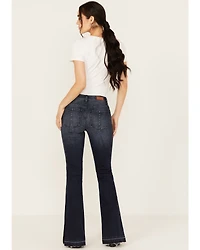 Shyanne Women's Foxtail Mid Rise Relaxed Hem Stretch Bootcut Jeans