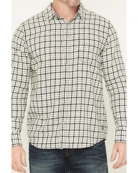 Brothers and Sons Men's Hank Plaid Print Long Sleeve Button-Down Flannel Shirt