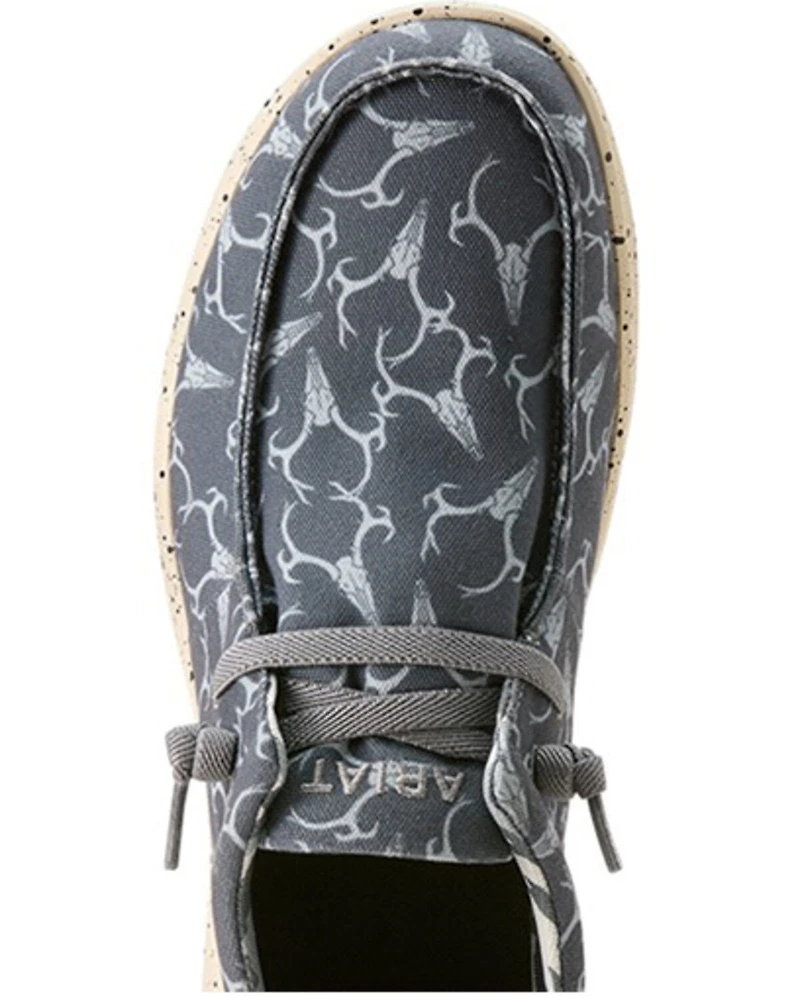 Ariat Men's Hilo Deerskull Print Casual Shoes - Moc Toe