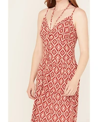 Panhandle Women's Southwestern Print Sleeveless Maxi Dress