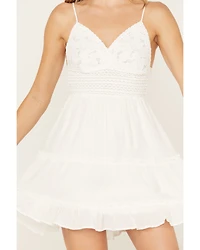 Shyanne Women's Lace Crochet Mini Dress
