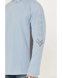 Hawx Men's Sundown Colorblock Hooded Long Sleeve T-Shirt