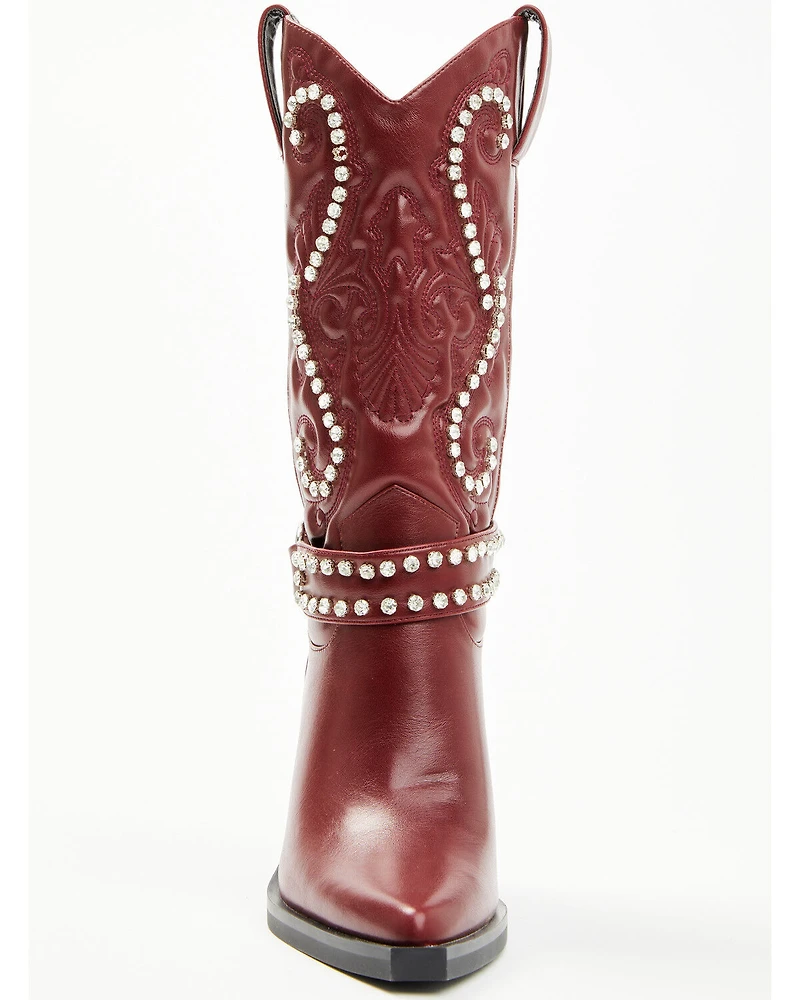 Azalea Wang Women's Umbra Embellished Boots - Snip Toe