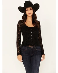 Idyllwind Women's Russello Lace Long Bell Sleeve Top