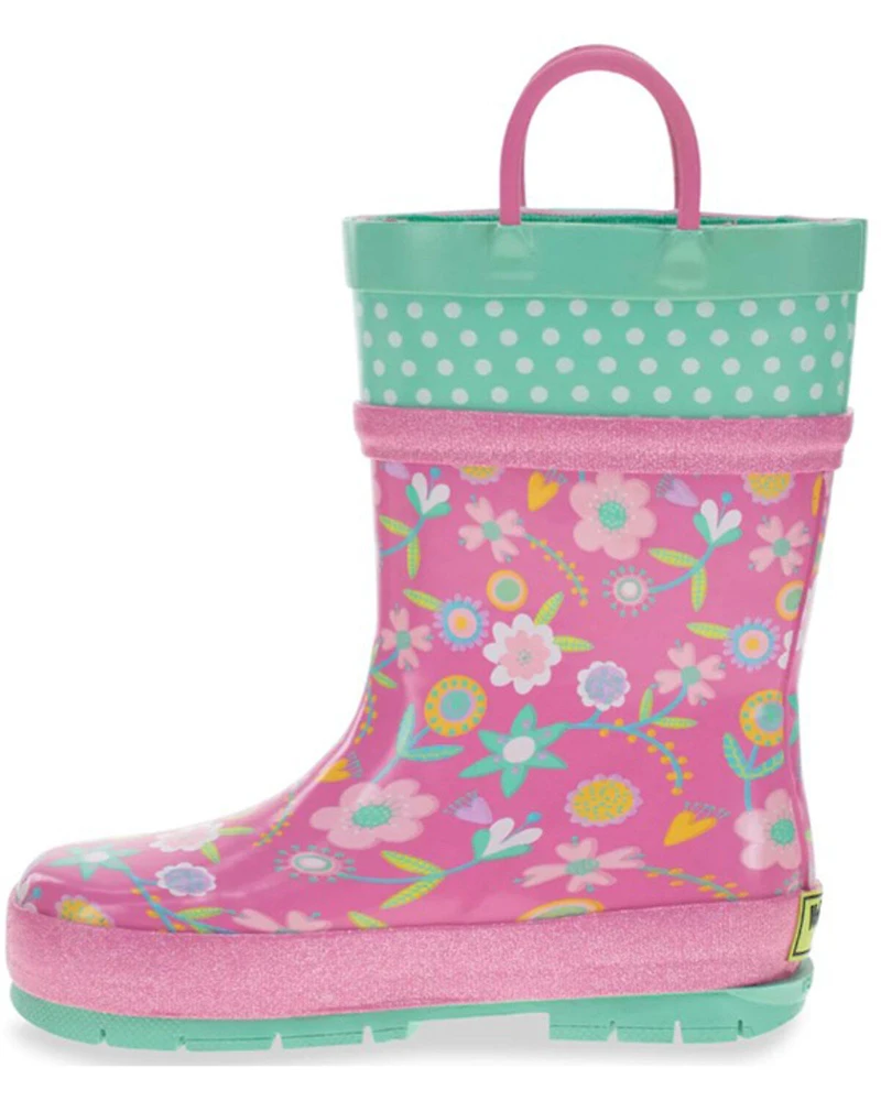 Western Chief Girls' Flutter Rain Boots - Round Toe