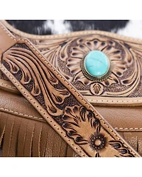 Myra Bag Women's Tamaya Trail Hand Tooled Crossbody Bag