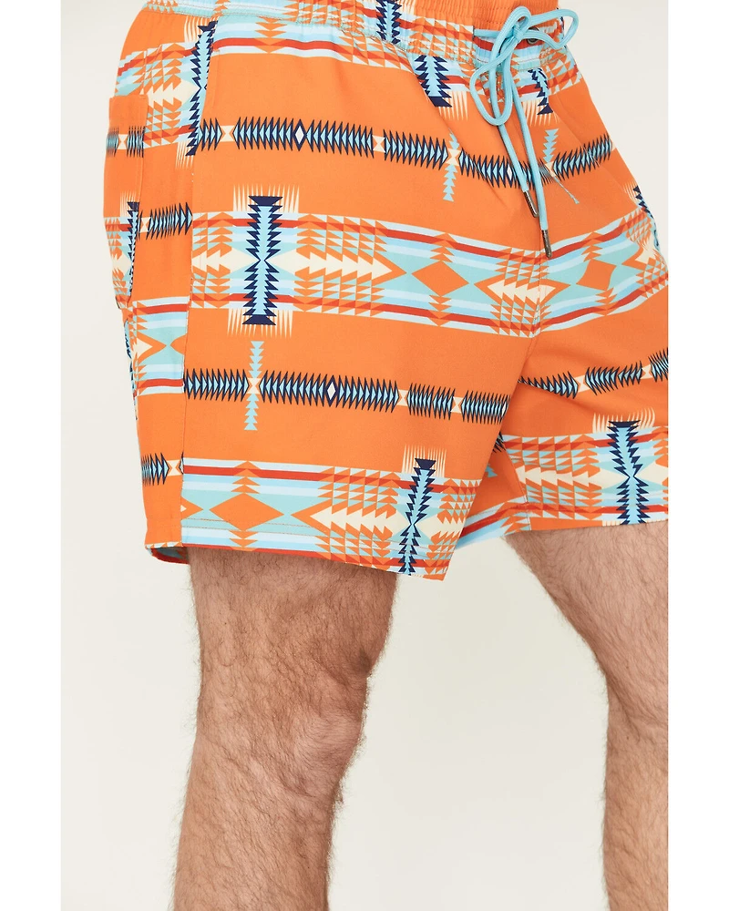 Panhandle Men's Southwestern Print Stretch Board Shorts
