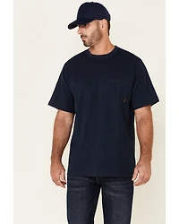 Hawx Men's Solid Navy Forge Short Sleeve Work Pocket T-Shirt - Big