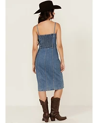 Levi's Women's Denim Bustier Midi Dress