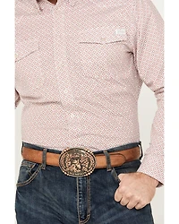 Justin Men's Boot Barn Exclusive JustFlex Geo Print Long Sleeve Button-Down Western Shirt