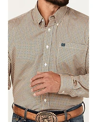 Cinch Men's Geo Print Long Sleeve Button-Down Western Shirt