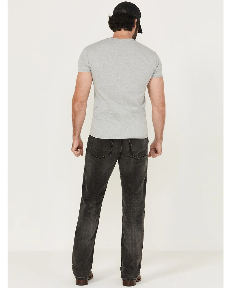 Brothers and Sons Men's Montana Wash Tucker Slim Straight Stretch Denim Jeans