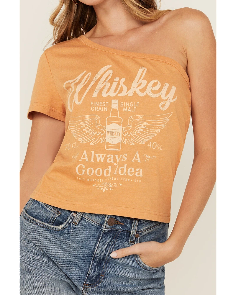 Youth Revolt Women's Whiskery One Shoulder Tee