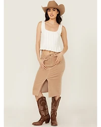 Shyanne Women's Corduroy Midi Skirt