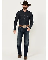 Blue Ranchwear Men's Bandera Wash Bronson Slim Straight Stretch Denim Jeans