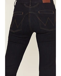 Wrangler Women's Adalyn Dark Wash Bespoke High Rise Flare Stretch Denim Jeans