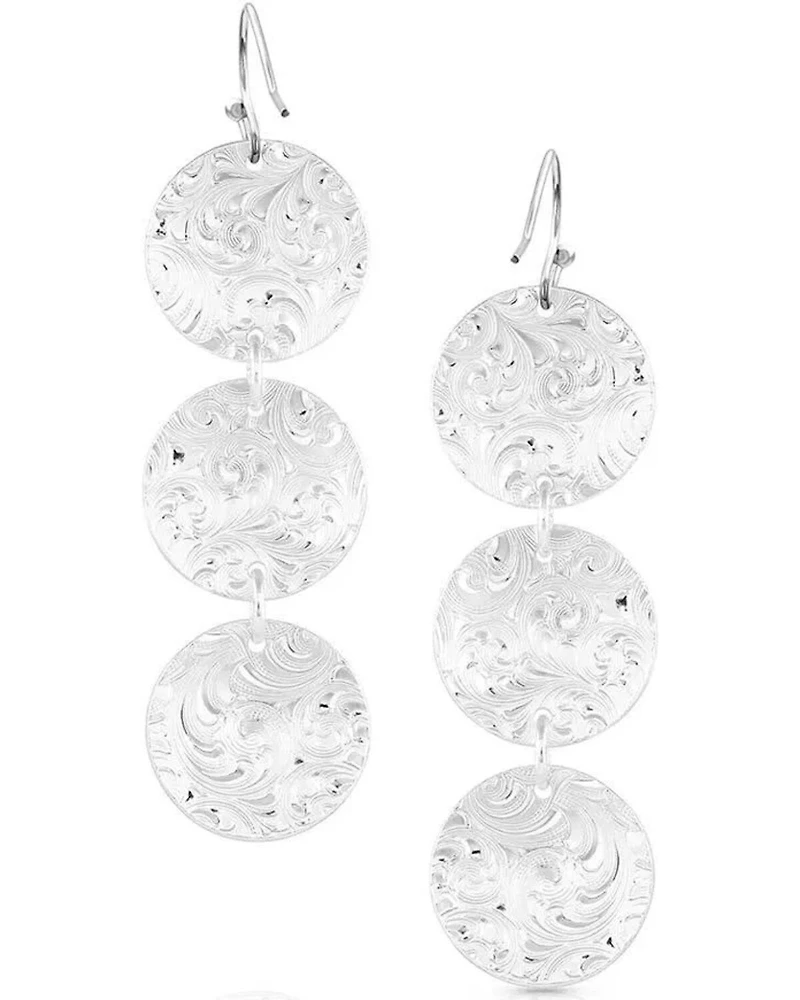 Montana Silversmiths Women's Triple Concho Dangle Earrings
