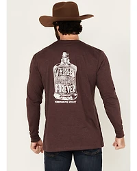 Moonshine Spirit Men's Whiskey Nights Long Sleeve Graphic T-Shirt