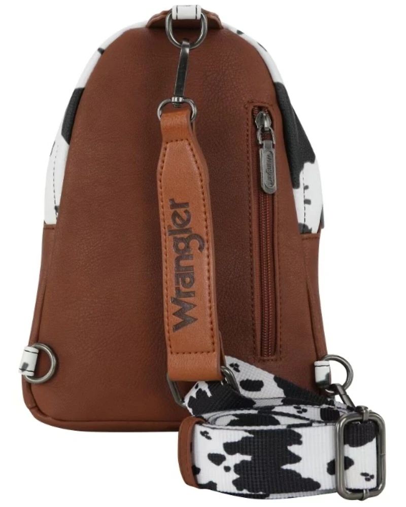 Wrangler Women's Boot Barn Exclusive Daisy Cow Print Sling Bag
