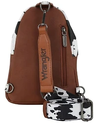 Wrangler Women's Boot Barn Exclusive Daisy Cow Print Sling Bag