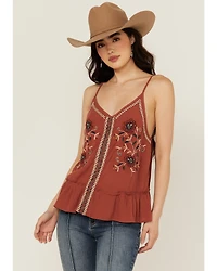 Shyanne Women's Floral Embroidered Cami Tank Top