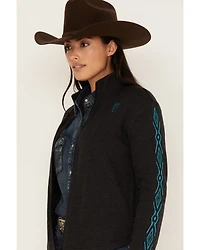 RANK 45® Women's Logo Fleece Performance Zip-Up Pullover