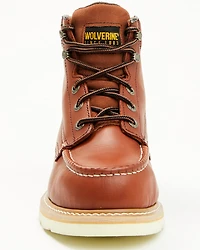 Wolverine Men's 6" Moc Toe Exclusive Wedge Work Boots - Steel