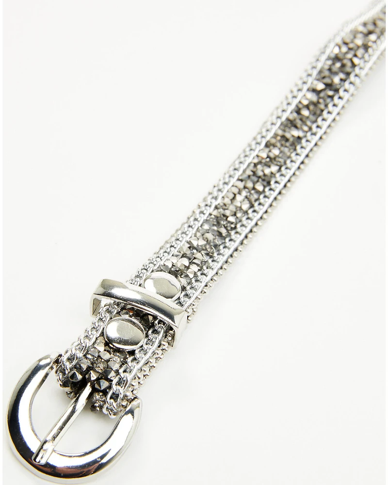 Shyanne Women's Rhinestone Studded Strap Boot Jewelry
