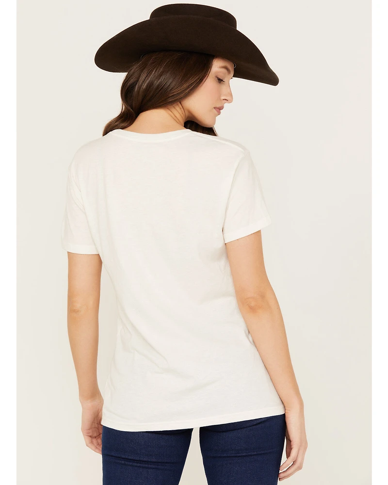 Wrangler Women's Long Live Cowboys Short Sleeve Graphic Tee