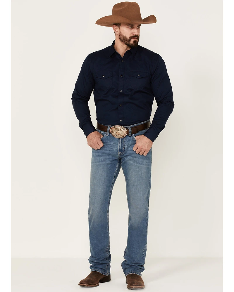 Cody James Men's Roughstock Wash Jackson Slim Straight Rigid Denim Jeans