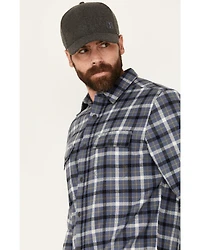 Brothers and Sons Men's Bosque Everyday Plaid Print Long Sleeve Button Down Flannel Shirt