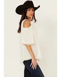 Shyanne Women's Short Sleeve Cold Shoulder Top